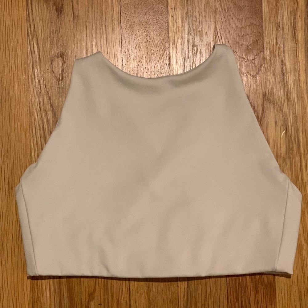 Girlfriend Collective Topanga White Bra